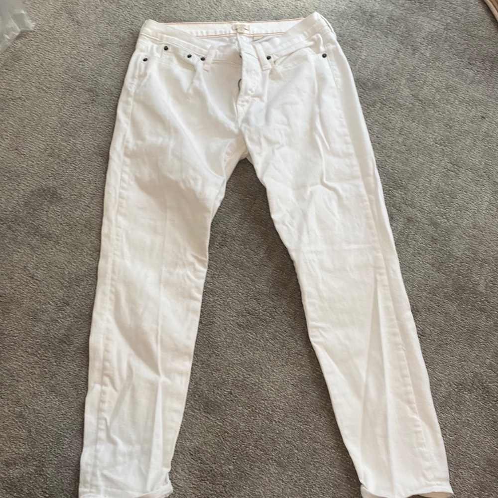 JCrew Skinny white jeans